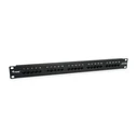 Patch Panel Equip 25x RJ45 Cat3 19" 1HE ISDN Black