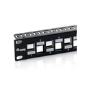 Patch Panel Equip 24x RJ45 Cat6a 19" 1HE Keystone