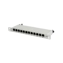Patch Panel Logilink 10" Cat.6A, 12-Port, grau, 0,5 HE