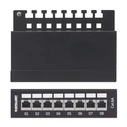 Patch Panel Intellinet 8-Port Cat6a FTP Desktop Black