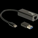 Αντάπτορας Δικτύου USB Inter-Tech LAN-Argus IT-732 USB-C Gigabit Ethernet