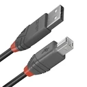 Καλώδιo USB Lindy USB 2.0 Typ A an B cable, Anthra Line, 10m