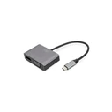 Αντάπτορας USB Digitus USB-C St. -> VGA Bu. / DP Bu. 4K/30Hz 20cm