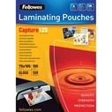 Ζελατίνες Πλαστικοποίησης Fellowes Glossy 125 Micron Card 75x105 mm