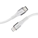Καλώδιο USB Intenso C315L Nylon 1,5m white USB-C / Lightning 60W