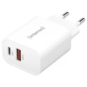 Φορτιστής Πρίζας Intenso W30AC 1x USB-A 1x USB-C 30W white