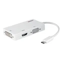 Docking Station Lindy - external video adapter - VL100 - white