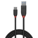 Καλώδιο USB Lindy Black Line 24 pin USB-C to USB Type A - 50 cm
