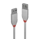Καλώδιο USB Lindy Anthra Line - extension - USB to USB - 2 m Grey