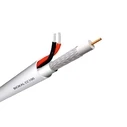 Καλώδιο CCTV Accordia CC-100, Mini RG 59/2x 0.50mm2, 75 ohm, White, 100m