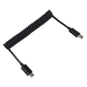 Καλώδιο USB Powertech Micro USB σε USB Mini CAB-U124, σπιράλ, 1m, μαύρο