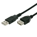 Καλώδιο USB Powertech προέκτασης CAB-U013, 480Mbps, 5m, μαύρο