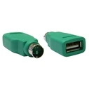 Αντάπτορας USB Powertech 2.0 θηλυκό σε PS2 αρσενικό CAB-U021, πράσινος