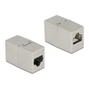 Αντάπτορας Δικτύου Delock RJ45 θηλυκός 87037, Cat.6A, 8P/8C, ασημί