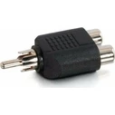 Αντάπτορας RCA Delock από 2x θηλυκό σε 1x RCA αρσενικό 84499, μαύρος