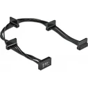 Καλώδιο SATA Delock 15pin σε 4x SATA 15pin 60395, 40cm, μαύρο
