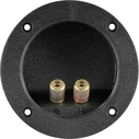 Τερματικό Ηχείου Powertech 6mm ή banana plug 4mm CAB-V036, Φ105mm, μαύρο
