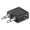 Αντάπτορας Ήχου Goobay 2x 3.5mm 2-pin σε 3.5 mm 3-pin 61004, μαύρο