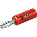 Βύσμα Goobay μπανάνα plug 11375, αρσενικό 4.5mm, κόκκινο, 10τμχ