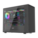 Darkflash DB460M Gaming Midi Tower Κουτί Υπολογιστή με Πλαϊνό Παράθυρο Μαύρο