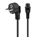 Καλώδιο Τροφοδοσίας Powertech CAB-P029, 3x 0.30mm, 1.5m, μαύρο, 10τμχ