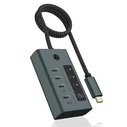 USB Hub Icy Box 3.2 Gen 2x1 αλουμινίου, ΅ε συνδέσεις 4x θύρες Type-C