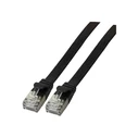 Καλώδιο Δικτύου EFB RJ45 FlachU/FTP, Cat.6A, PVC, 2m, Black