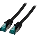 Καλώδιο Δικτύου EFB RJ45 S/FTP, Cat.6A, LSZH, 3m, Black