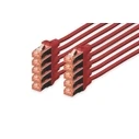Καλώδιο Δικτύου Digitus CAT 6 S/FTP 10 pieces, 2m, Red