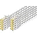 Καλώδιο Δικτύου Digitus CAT 6A S/FTP 10 pieces, 1m, Gray