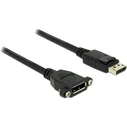 Καλώδιο DisplayPort Delock DP -> DP M/F 1.00m Black