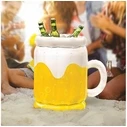 Gadget Mad Monkey Drinks Cooler Inflatable Beer Bucket 10L White