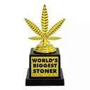 Gadget Mad Monkey - TROPHY "World's Biggest Stoner"
