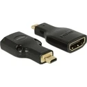 Αντάπτορας HDMI Delock A -> micro D F/M 4K metal housing