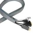 Διαχείρισης Καλωδίων Logilink with zipper polyester Dm50 gray