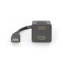 Αντάπτορας HDMI Techly Video Splitter connector to 2x Buchse