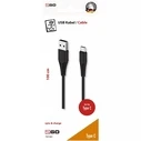 Καλώδιo USB 2GO charging/data Type-C 1m Black