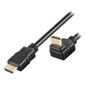 Καλώδιο HDMI Techly High Speed with Ethernet angled 2m sw
