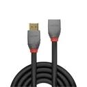 Καλώδιο HDMI Lindy 2.0 extension 0.5m, Anthra Line