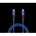 Καλώδιo USB 2GO charging/data Type-C - Type-C 1m Blue