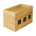 Διαχείρισης Καλωδίων Logilink cable box bamboo 255x140x165mm