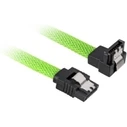 Καλώδιo Sharkoon SATA III 90° sleeve 0,45m Green