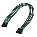 Καλώδιo Nanoxia 4-Pin to 2 x 3-Pin, Single, 30 cm, Green