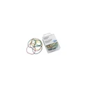 WEDO Rubber Bands, assorted colors and sizes, clear plastic storage box, approx. 80 pcs