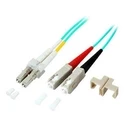 Καλώδιο Οπτικής Ίνας EFB Duplex Jumper LC-SC 50/125, OM3, LSZH, aqua, 2.0mm, 10m