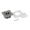 Πρίζα Δικτύου Logilink Cat.6A UP2x RJ45 shielded,signalWhite