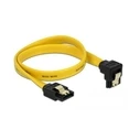 Καλώδιο Delock SATA-SATA -> SATA down M/M 0.30m Yellow Clips