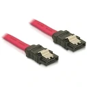 Καλώδιο Delock SATA-SATA -> SATA M/M 0.50m rot Clips