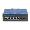 Network Switch Digitus 4+2-Port L2 managed Gigabit Ethernet PoE
