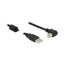 Καλώδιο USB Delock USB A -> B M/M 0.50m 90° Black